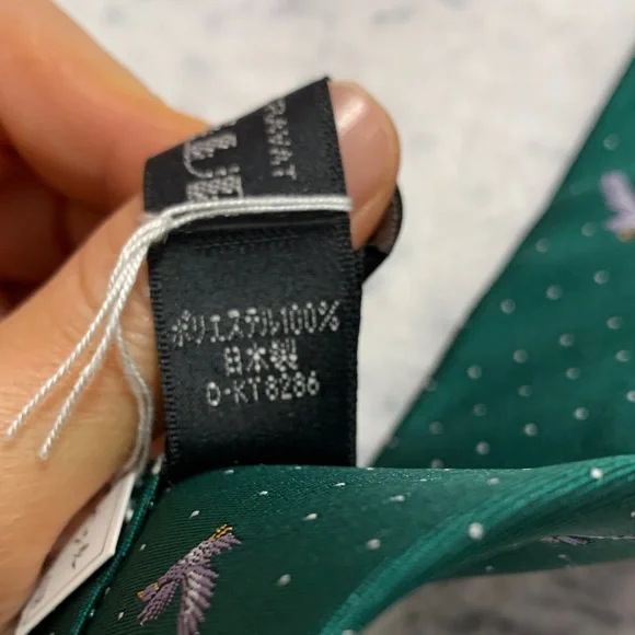 Vintage Green Polka Dot Ducks Print Japan Tie - Picture 2 of 5